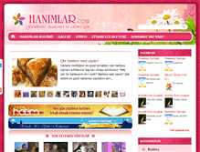 Tablet Screenshot of hanimlar.com
